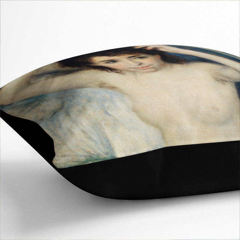 Before the Bath Scatter Cushion, Black, 40cm H x 40cm W x 15cm D