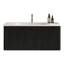 Meuble-lavabo moderne 36 po - Chêne noir rayé, lavabo en céramique blanche, transformation flottante pré-assemblée intégrée sans soudure-1593553307-1593553306