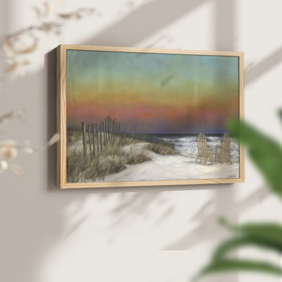 The Beach Fence III - Reproduction encadrée - Restickable
