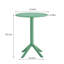 Ensemble de chaises bistro vert 3 pièces - Plastique océanique de qualité supérieure certifié GRS