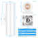 12'' Cylinder Integrated LED Hardwired Outdoor Wall Light Lantern Sconce