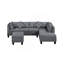 Canapé, chaise et repose-pieds rembourrés 104,5 po