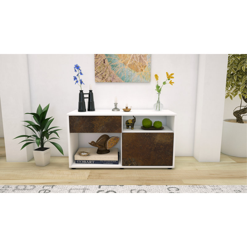 Stephan 92cm W 1 - Drawer Chest of Drawers, Rust / Matte White