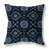 Bleu / noir floral / géométrique
