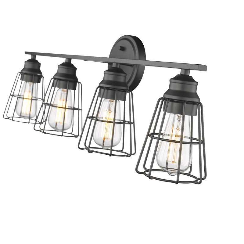 Edoardo Dimmable Vanity Light, Matte Black, 4