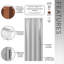Portes accordéon pliables en PVC 36 po Studio Series, gris-135445176-135445179