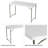 48" Plastic Rectangular Adjustable Folding Table with 2 Height Settings - Indoor and Outdoor
