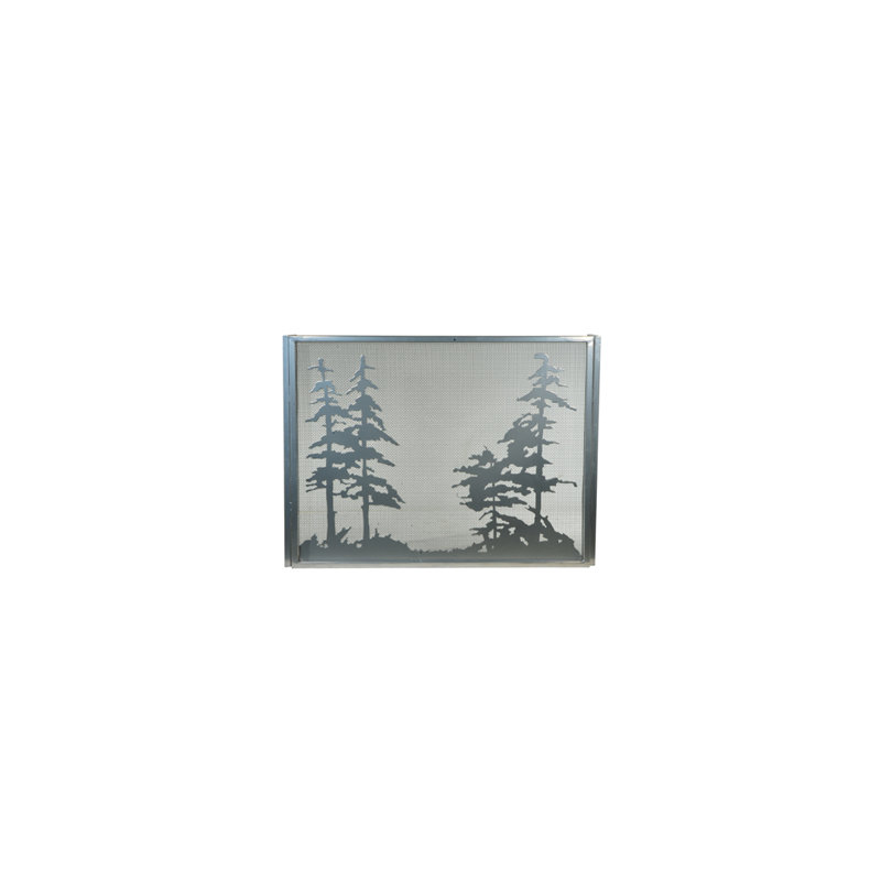 Tall 3 Panel Fireplace Screen