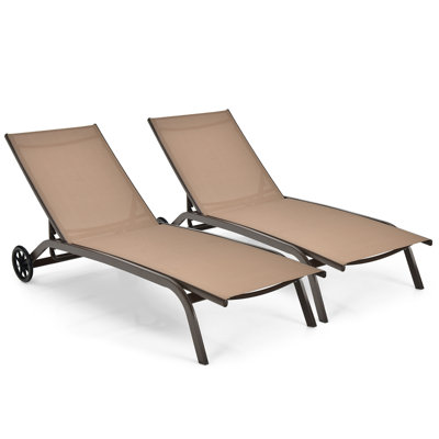Outdoor Metal Chaise Lounge