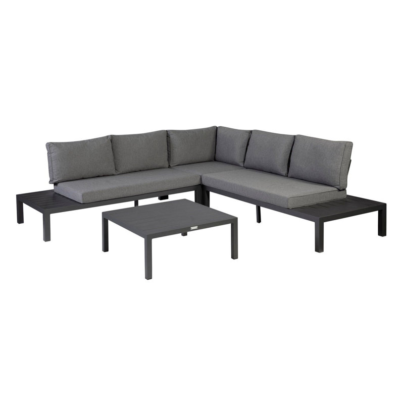 La Vida 5 Seater Corner Sofa, Anthracite, Black
