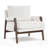 Brayven Accent Chair - 30" Wide Scandinavian Style Plush Fabric Cushion Solid Wood Frame-518353741