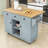 Dyches Kitchen Island with Storage Cabinet and 3 Drawers for Dinning Room-465882864