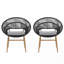 Chaise d'extérieur en osier de style papasan-535372854