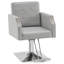 Fauteuil de coiffeuse à pompe hydraulique pour coiffeur, coiffeuse avec garniture cloutée-1401235757