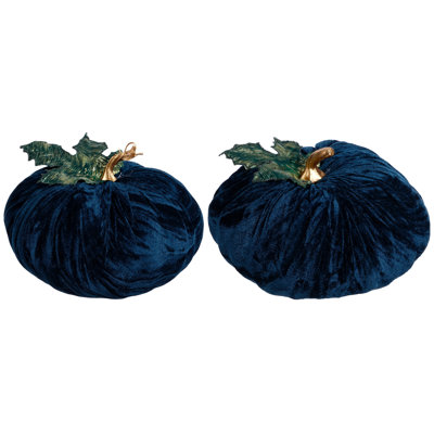 Velvet Pumpkin Decorative Accent