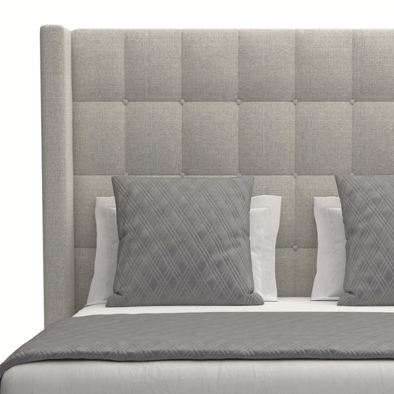 Esparto Upholstered Standard Bed, Grey Revolution®, King (High)