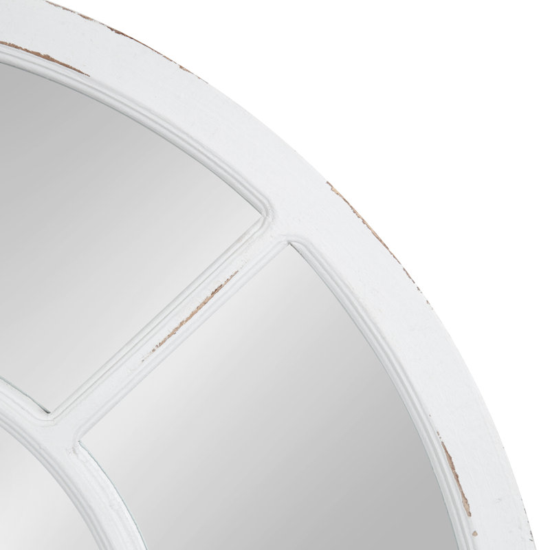 Kate et Laurel Boldmere miroir à arche large 30 x 29 brun, Blanc