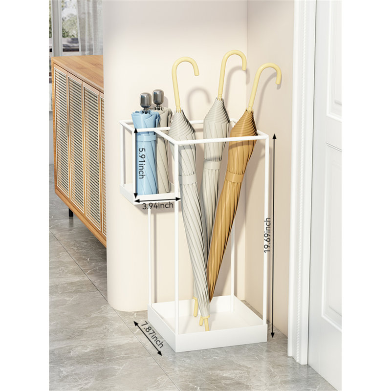 Porte-parapluies Kazem, Blanc