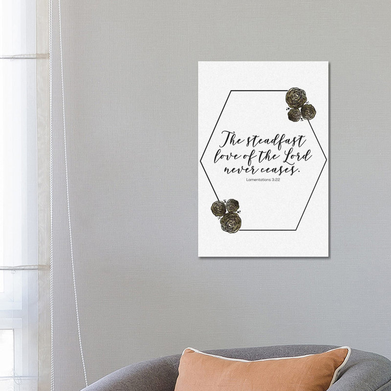 Gold Foil Scripture Specks 3 by Melody Hogan - Wrapped Canvas Print, 66.04 cm H x 45.72 cm W x 1.91 cm D