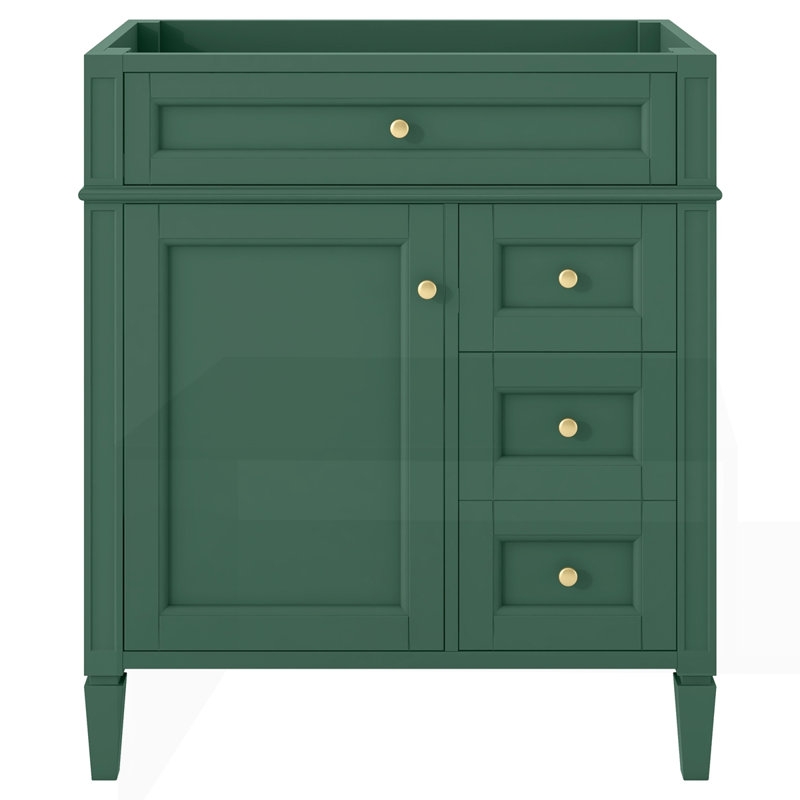 Meuble-lavabo de 30 po sans lavabo supérieur, Vert