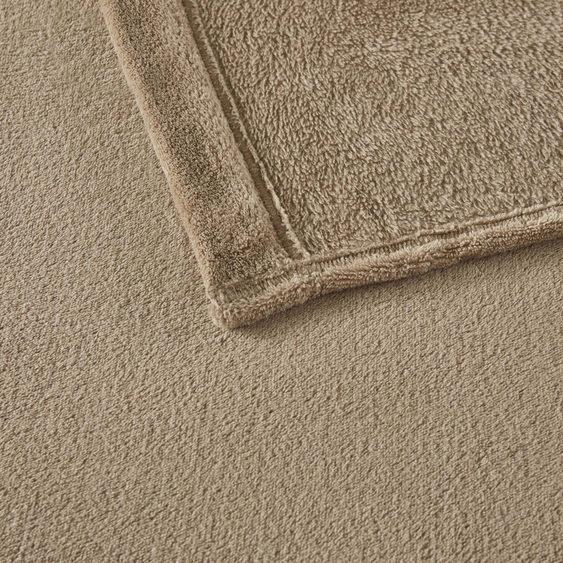 Drap simple de 3 po en taupe - 100% matériau, confortable et ultra doux, draps-housse plats avec taie d'oreiller, pour matelas de 16 po, douceur, brossé des deux côtés, plat, élastique, lavable à la machine