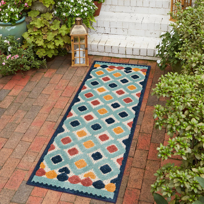 Haynie Indoor/Outdoor Rug Ivory, Runner 2' x 10'