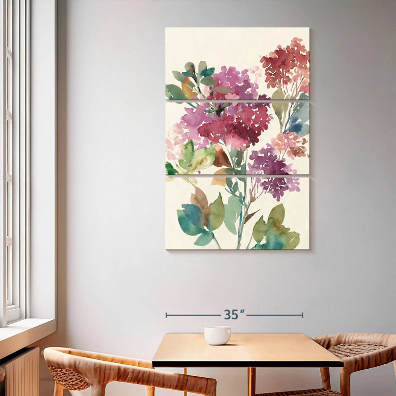 Avery Sweet Hydrangea I, 65" H x 42" W