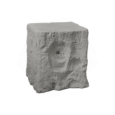 Accent Table, 25"H, Indoor Or Outdoor, End, Nightstand, Side Table, Square, Living Room, Bedroom, Grey, Contemporary, Modern
