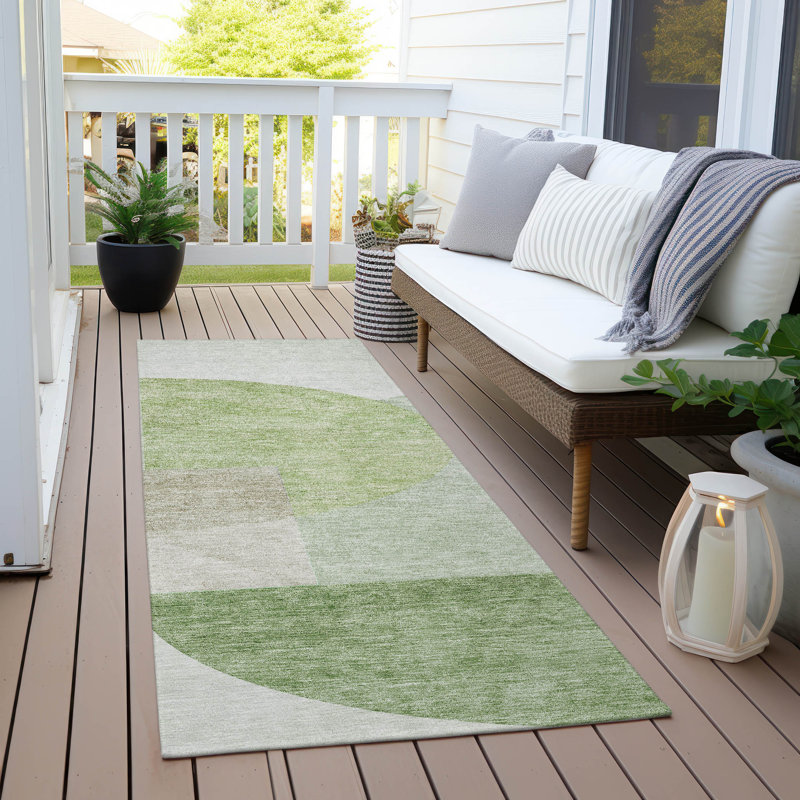 Tapis intérieur / extérieur Ayush, Tapis de couloir 2 pi 3 po x 7 pi 6 po