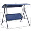 Balancelle polyvalente pour trois personnes avec auvent réglable pour profiter de l'extérieur-344550390