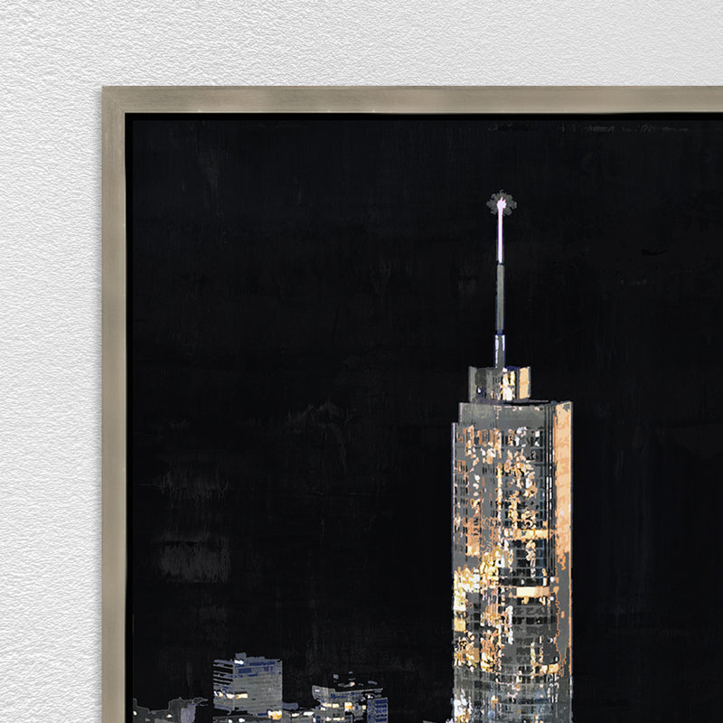 Starry Chicago II Painting by Sonia Noir