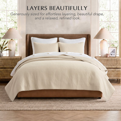 EverGrace 100% Cotton Channel Quilt Set