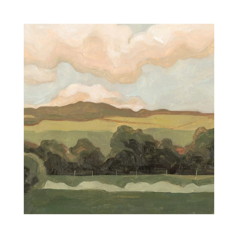 Ochre Evening I by Emma Scarvey - Wrapped Canvas Gallery-Wrapped Canvas Giclée, 30.48 cm H x 30.48 cm W