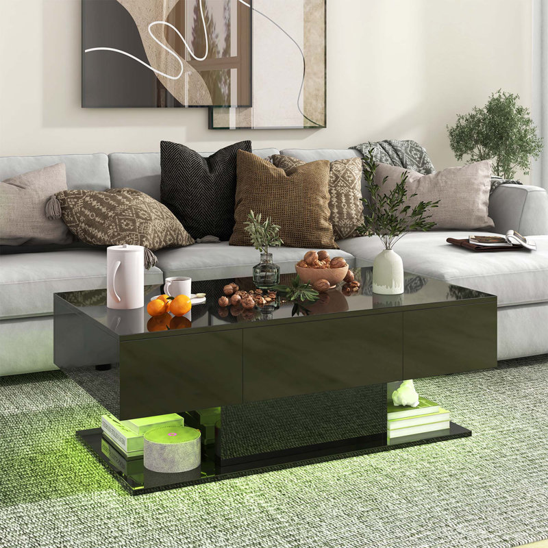 Table basse Kaylinn, Noir