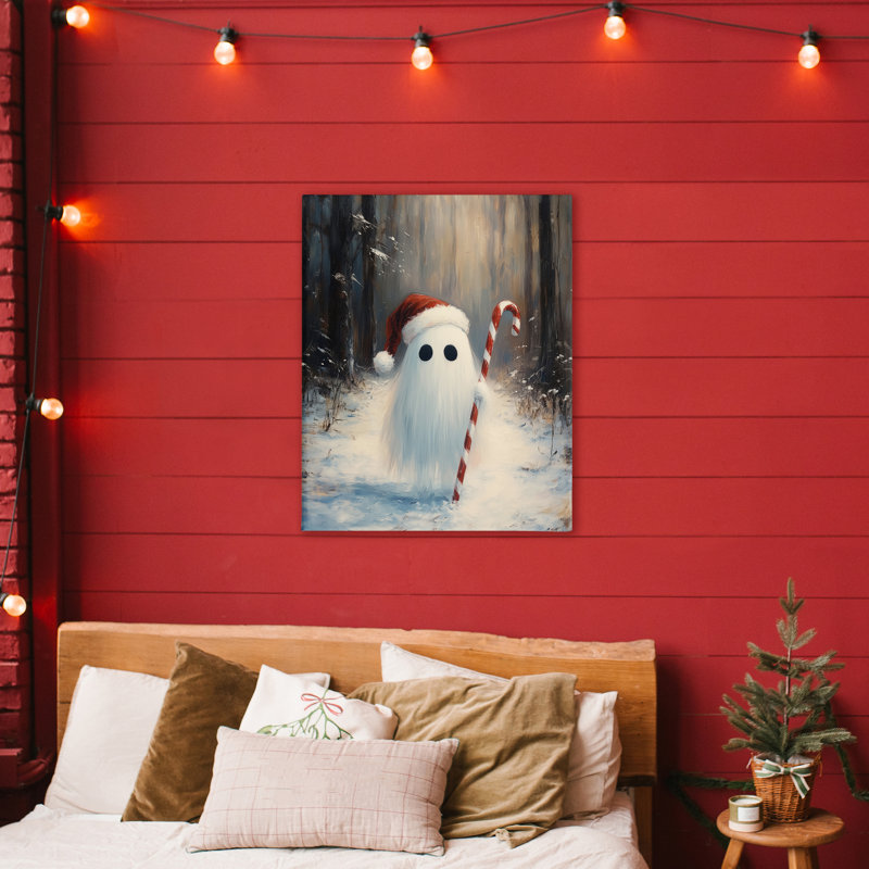 «Candy Cane Forest Ghost», conception par Arlington Prints, H 40 po x l 30 po