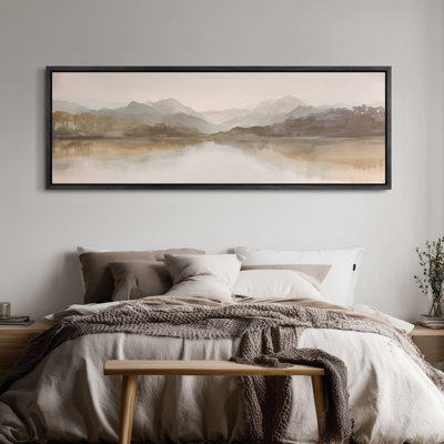 Extra Large Abstract Neutral Landscape Print Wall Art