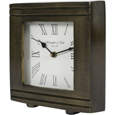 Kato Aluminium Mechanical Tabletop Clock in Bronze
