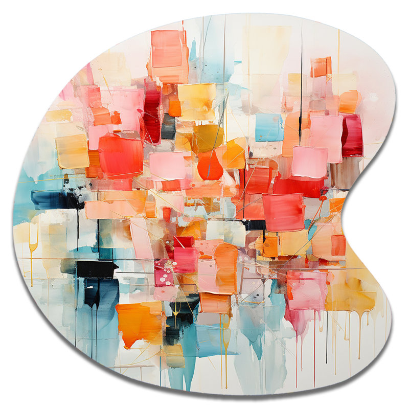 Collage Rhythms I - Abstract Collages, H 27 po x l 27 po