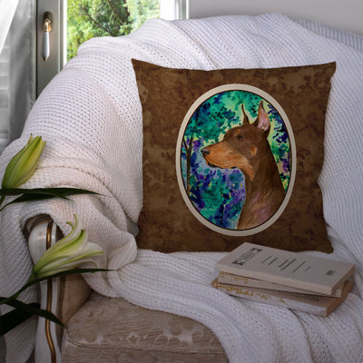 Coussin décoratif intérieur/extérieur doberman graphic print
