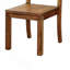 Ensemble de 2 chaises de salle à manger en bois massif de style chêne foncé