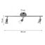 McCallsburg 3-light Spot Light Bar Flush Mount