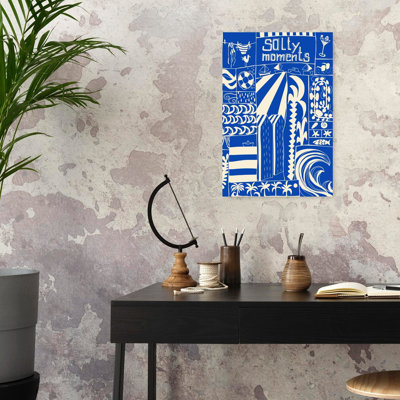 «Salty Summer Moments», impression de palmier abstrait