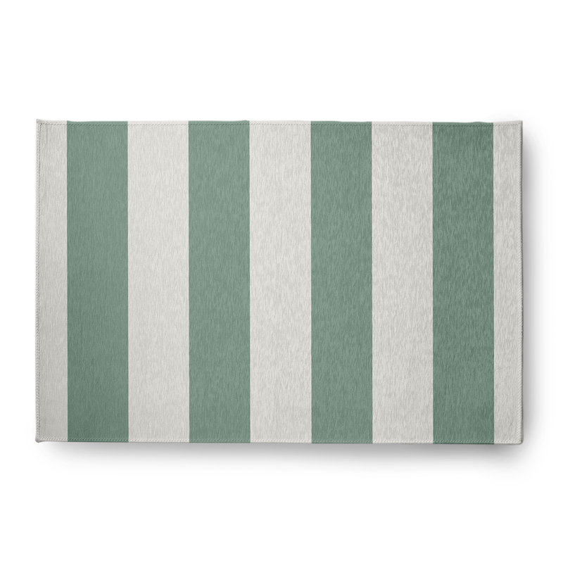 Tapis intérieur / extérieur rayé Annawan, Rectangle 4 pi x 6 pi