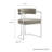 Huron Curved Back Fabric And Metal Dining Accent Chair-109758051