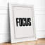 Focus Typography - Framed Print-396326718-396326716