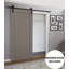 Porte de grange à panneaux Quadro avec trousse de quincaillerie d'installation-50048990-50048989-50038821