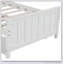 Lit plateforme avec lit gigogne, blanc