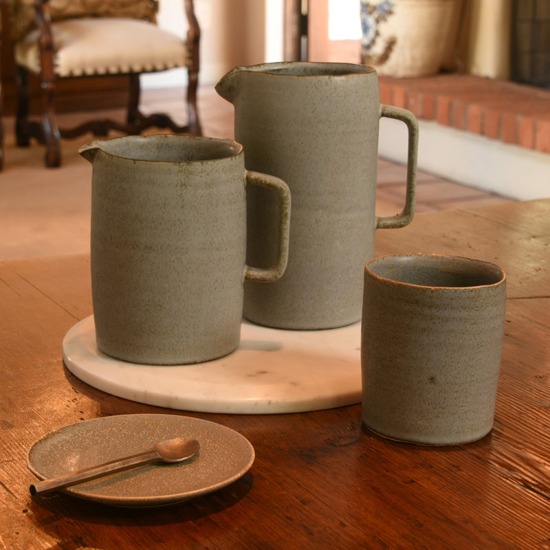 Grey Ceramic Pitcher