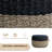  Chula 18" Seagrass Round Pouf Ottoman, Duo Low Round Side Table, Boho Nightstand-394081041