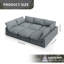 Canapé modulaire rembourré en nuage, canapé confortable et moderne, rembourré de duvet, sièges profonds convertibles pour salon, salon, chambre à coucher-687884743